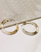 Load image into Gallery viewer, Golden Goddess Hoop Earrings
