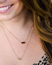 Load image into Gallery viewer, Bar Above Gold Necklace
